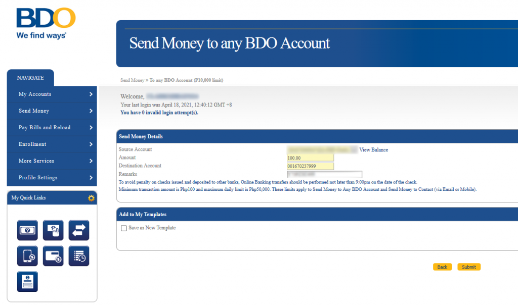 Dragonpay BDO Online Payment Via BDO Dragonpay